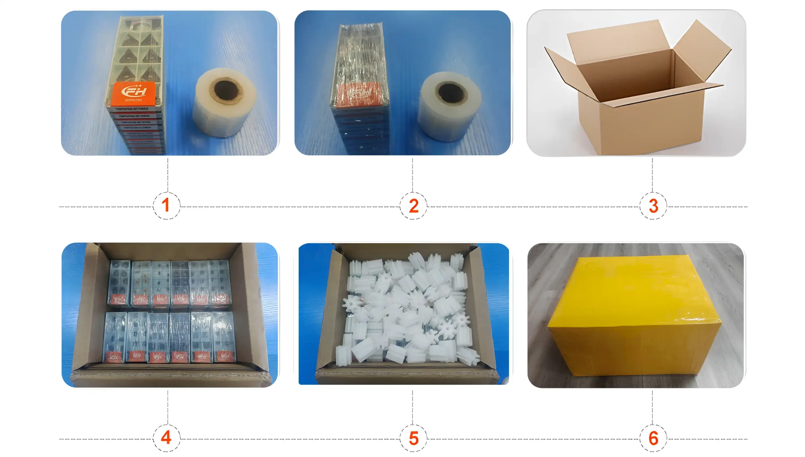 Carbide insert packaging process